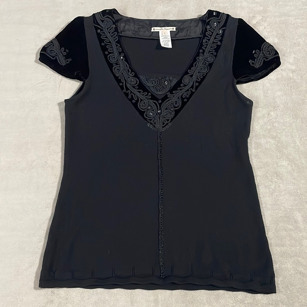 Nannette Lepore Black Top Large